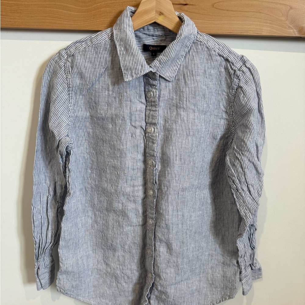 Quince 100% European Linen Long Sleeve Shirt